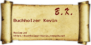 Buchholzer Kevin névjegykártya